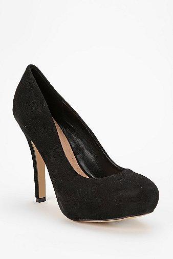 Steve Madden Traise Suede Heel - Black - 7.5